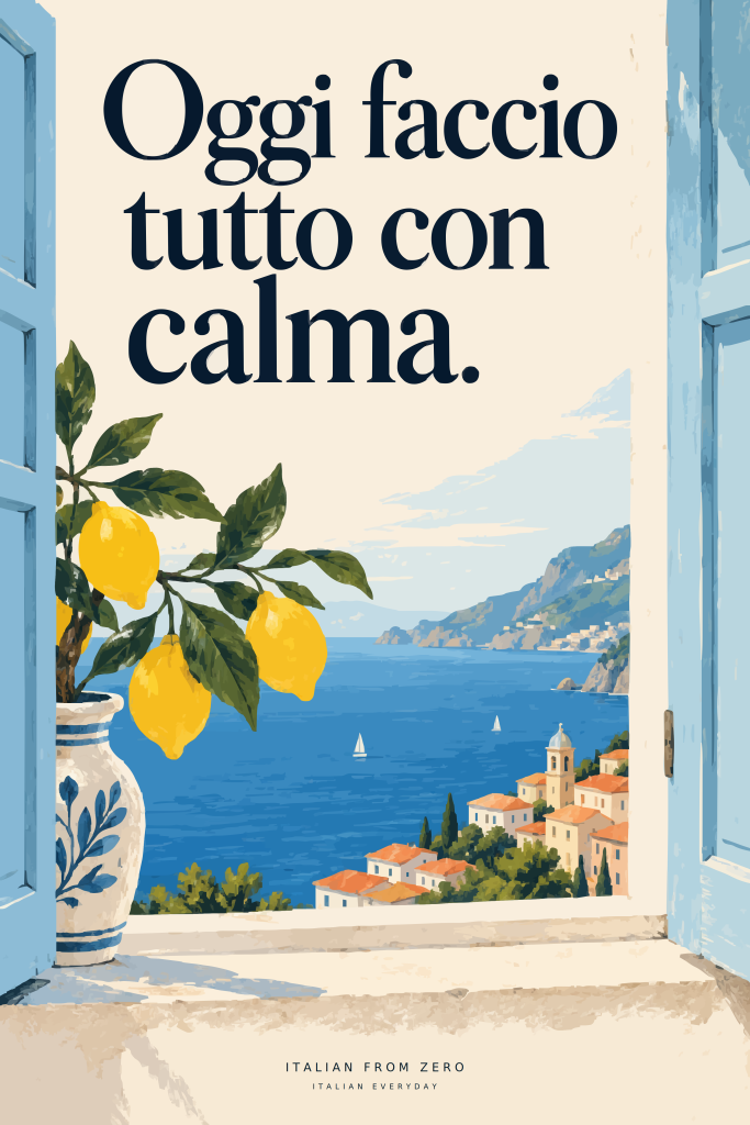 Italian Everyday — Con calma art print