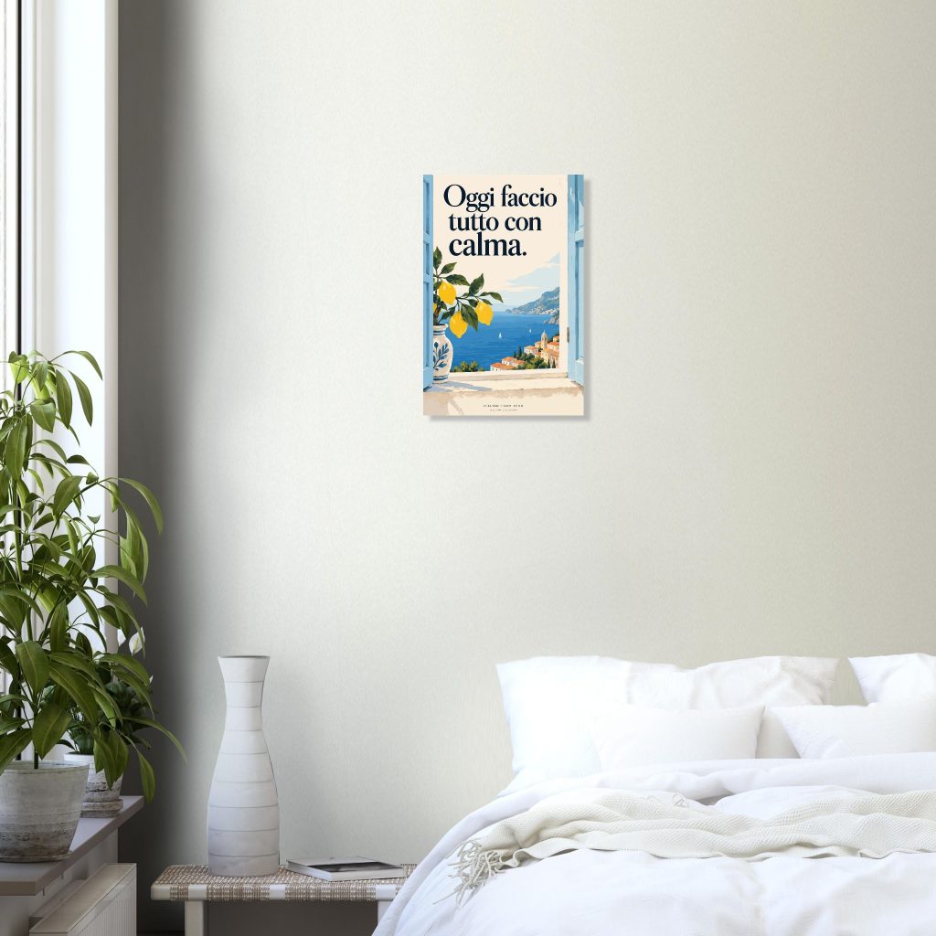 Oggi faccio tutto con calma — Italian Everyday Art Print — product view 2